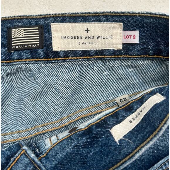 Imogene Willie Jeans Harper Vidalia Mill Selvedge Cotton Button Fly Women 29 x27 - Picture 2 of 11